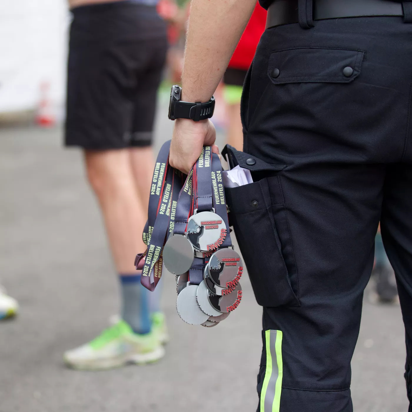 Firefighters Running Race Event